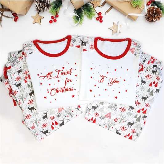 All I Want for Christmas Is You Couple Christmas PJs