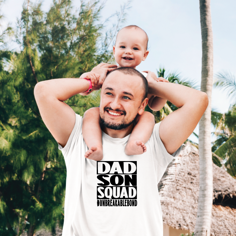 Dad Son Squad Unbreakable Bond Matching T-shirts