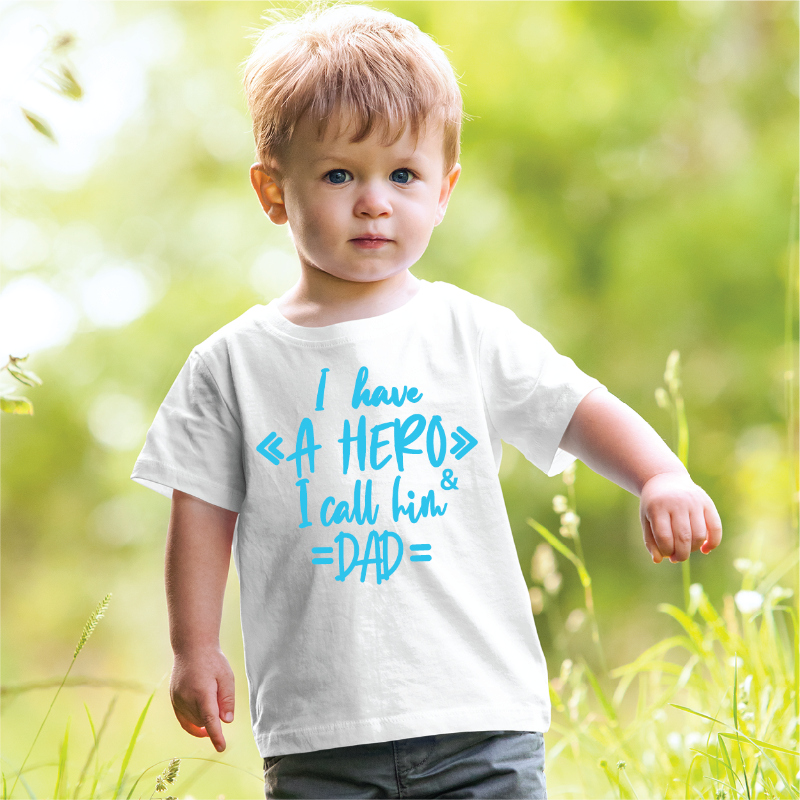 I have a Hero and I call him Dad Matching T-shirts for daddy son daughter
