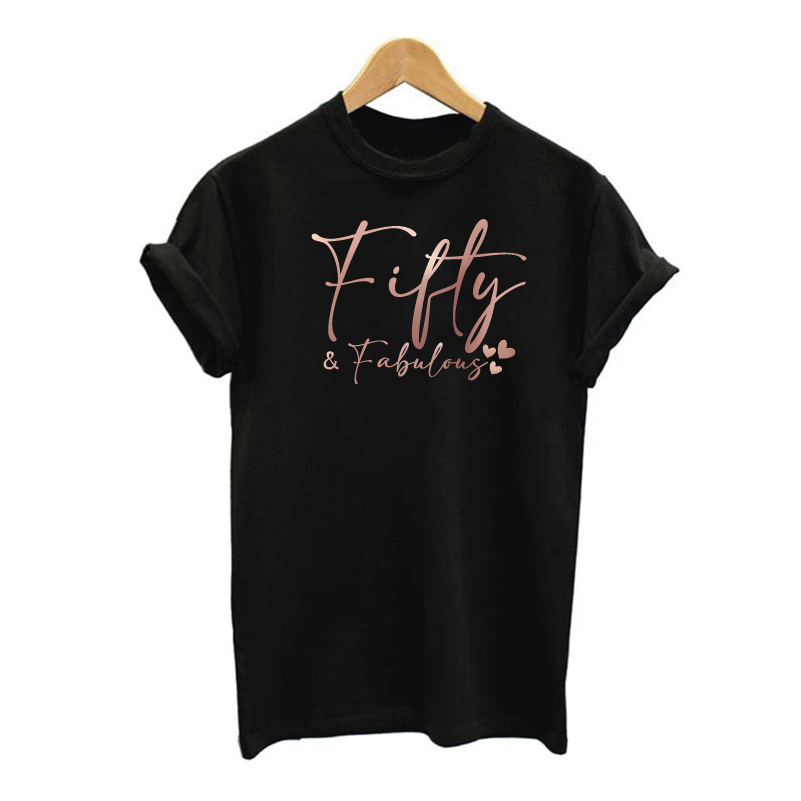 Fifty and Fabulous Women's Birthday T-shirt