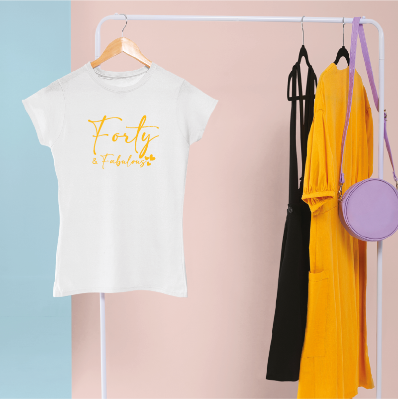 Forty and Fabulous Women's Birthday T-shirt