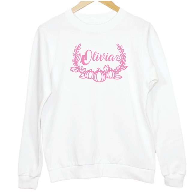 Personalised Pumpkin Season Sweatshirt for Kids