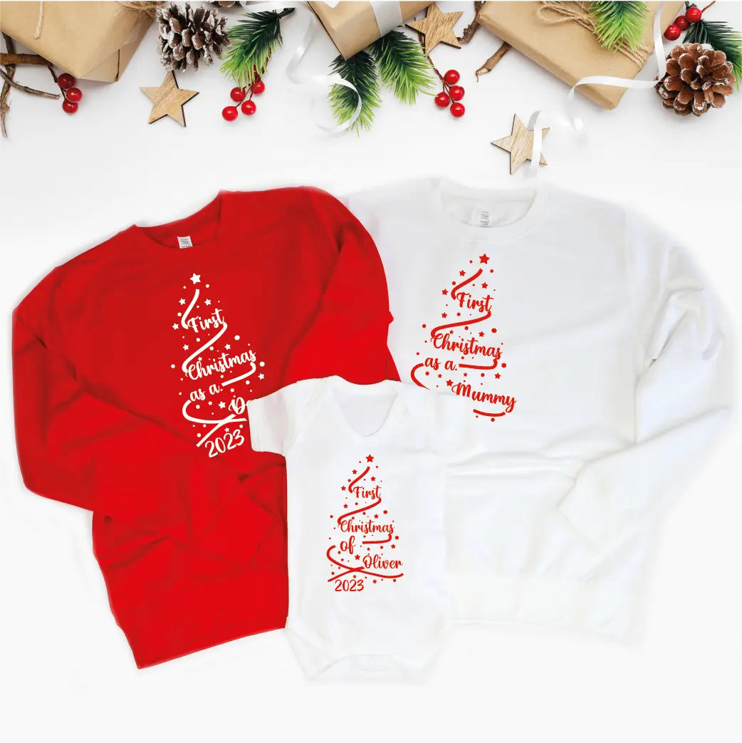 Personalised Baby's First Christmas Rompersuit