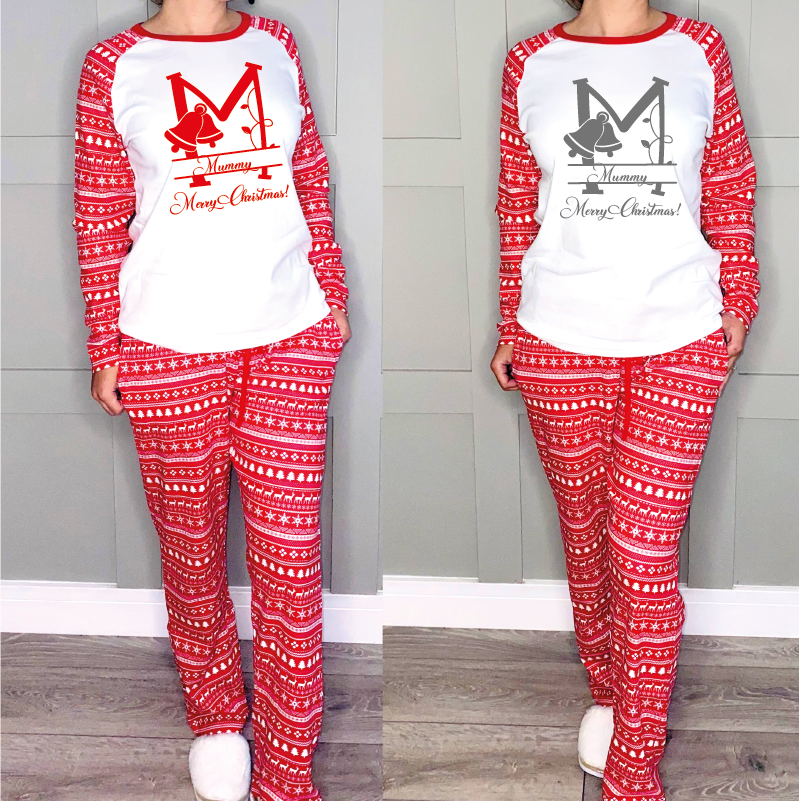 Monogrammed Matching Family Christmas Pyjamas
