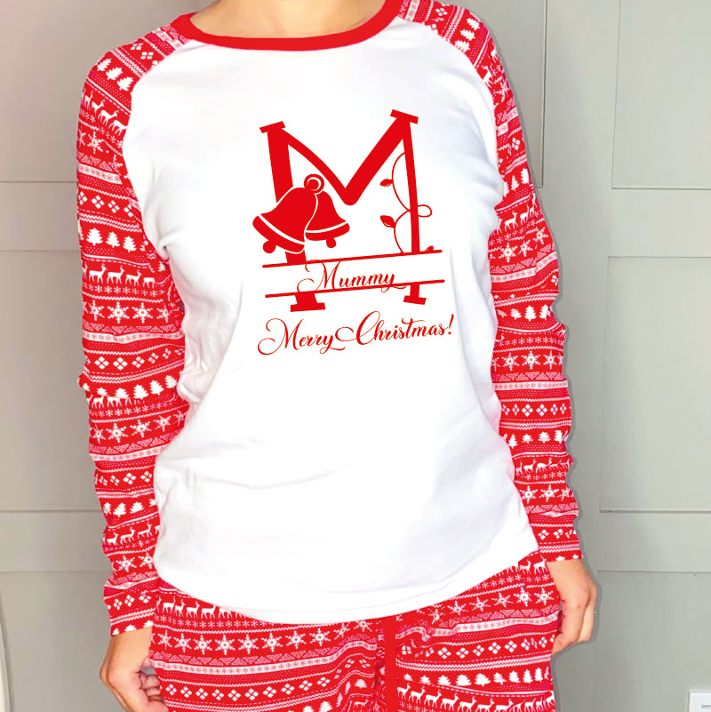 Monogrammed Matching Family Christmas Pyjamas