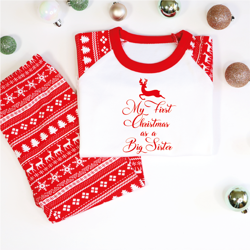 Big sister little sister christmas best sale pajamas