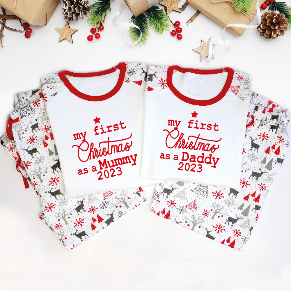My First Family as a Daddy My First Christmas as a Mummy My First Christmas Matching Pyjamas