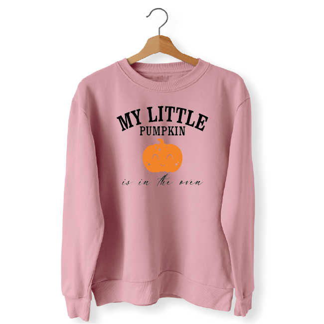 My Little Pumpkin is in the Oven Sweatshirt - Pregnant Halloween Sweatshirt