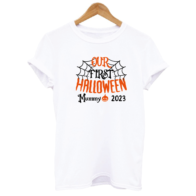 Personalised Our First Halloween Family T-shirts