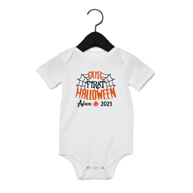 Personalised Our First Halloween Family T-shirts