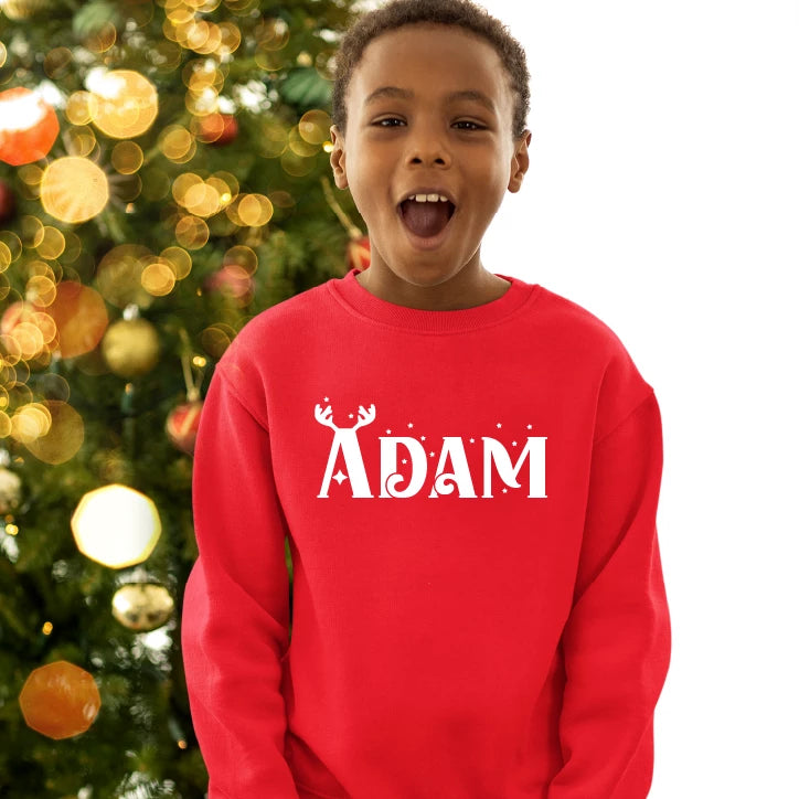 Personalised Rudolf Christmas Jumper