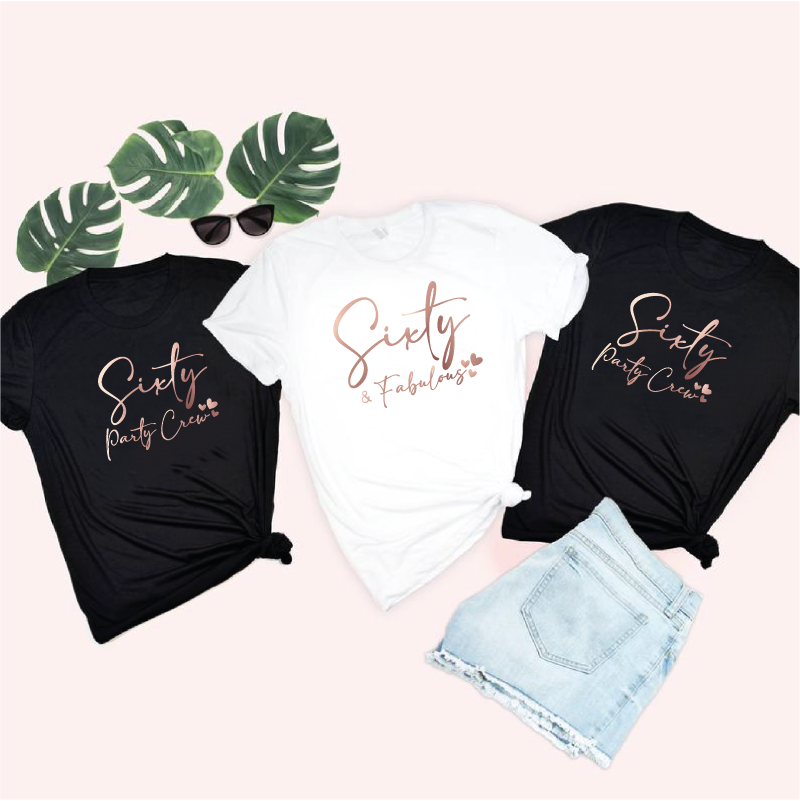 Sixty Party Crew Women's Birthday T-shirt