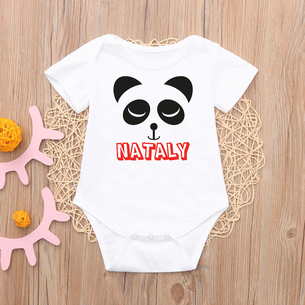 Personalised Panda Design T-shirt for kids