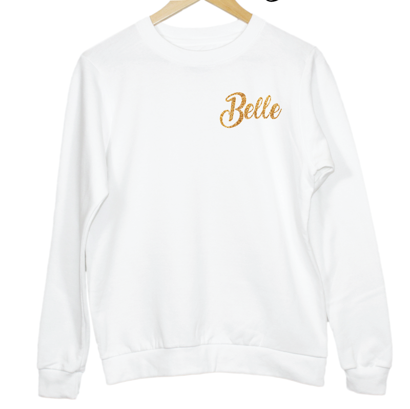 Personalised Name Crew Neck Sweatshirt