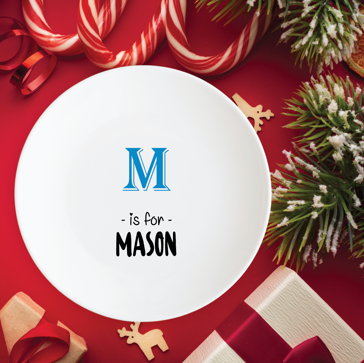Personalised Plate Blue