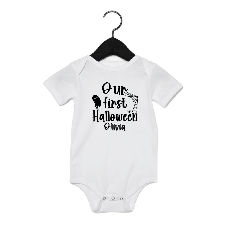 Personalised Our First Halloween Cute Ghost Family T-shirts