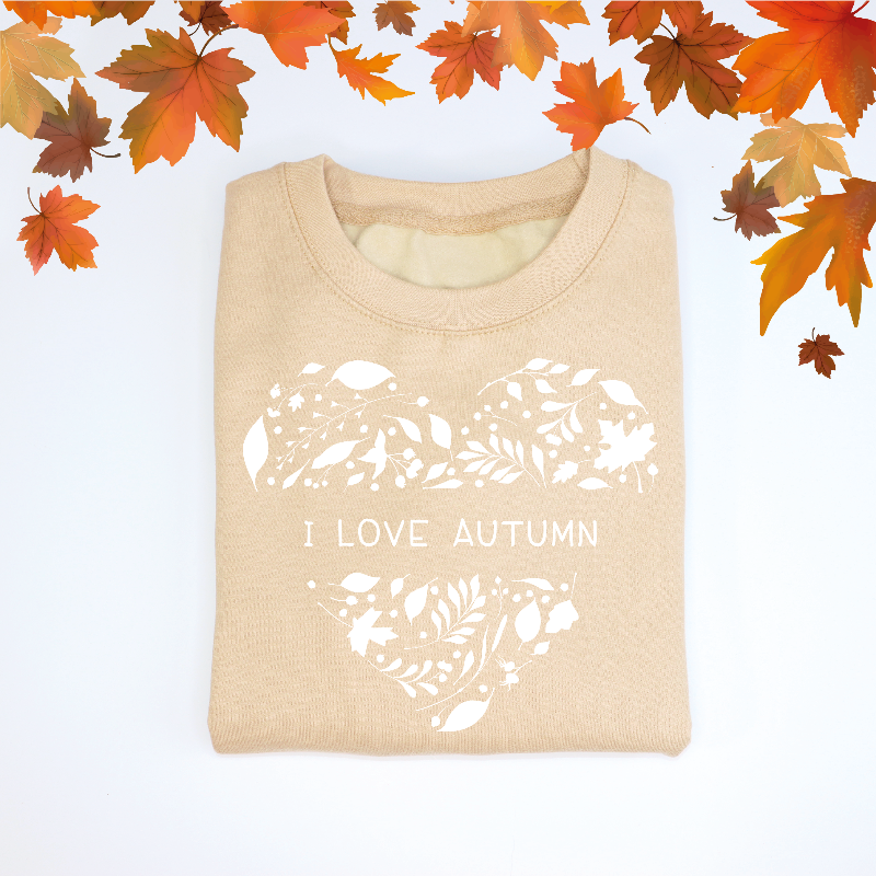 I Love Autumn Adult's Sweatshirt