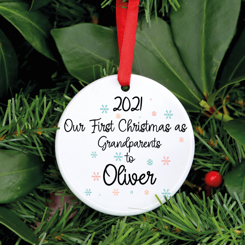 Our First Christmas As Grandparents To Xmas Bauble