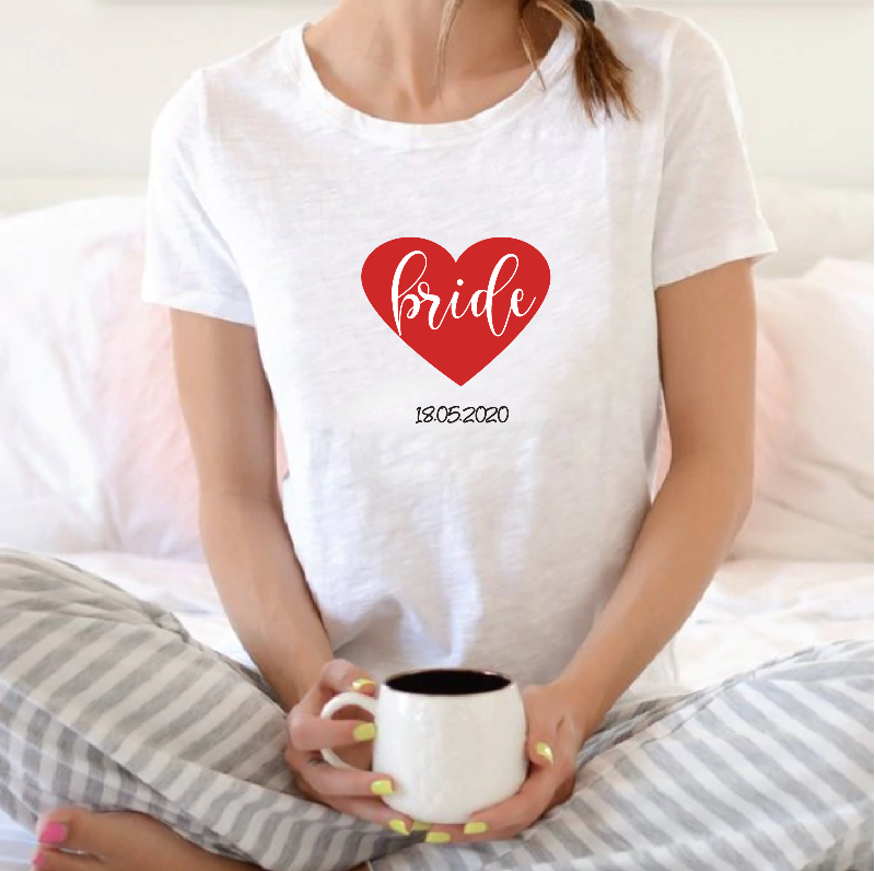 Red Heart Bride T-shirt