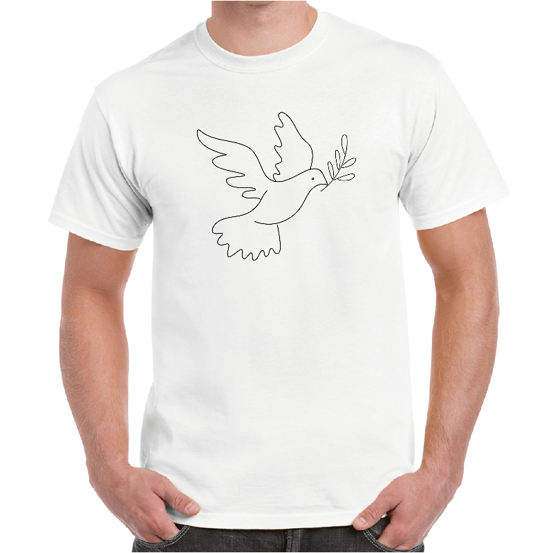 Peace Dove Olive Branch Men's T-shirt