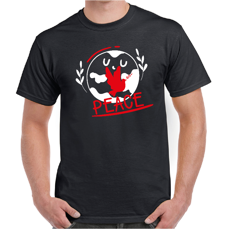 World Peace Dove with Olive Branch Men's T-shirt