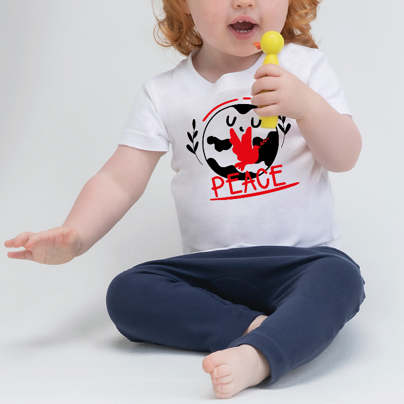 World Peace Dove with Olive Branch Kid's T-shirt