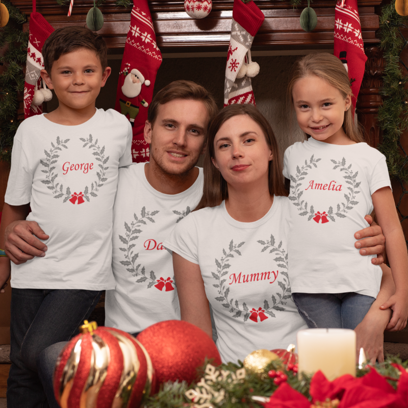 Personalized Family Christmas T shirts