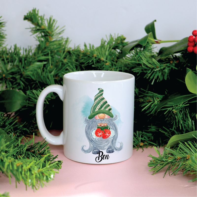 Name Gnome Christmas Mug Gift