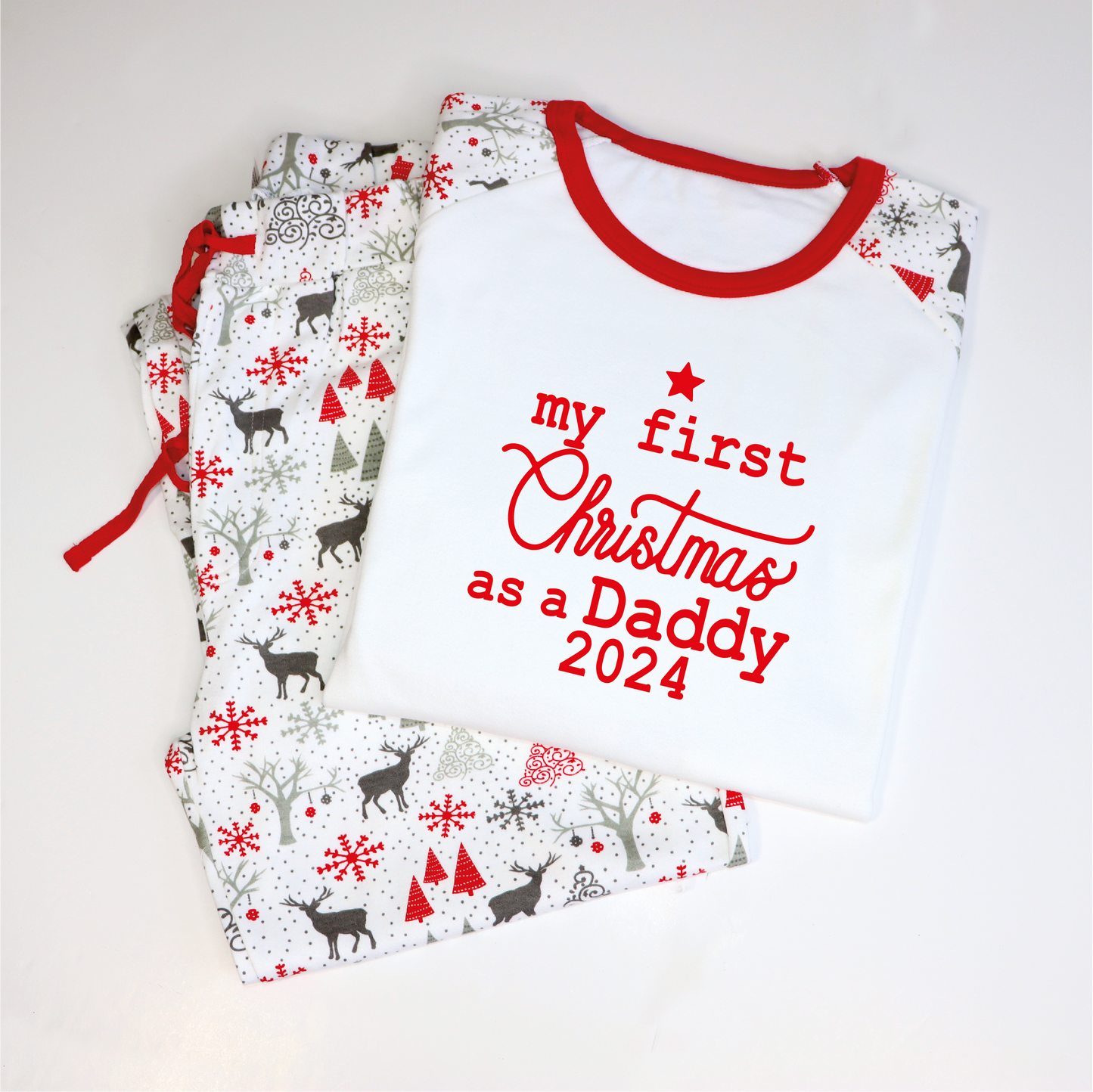 My First Christmas as a Daddy / My First Christmas as a Mummy / My First Christmas Matching Family Pyjamas