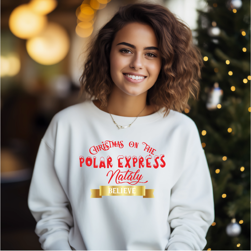 Christmas on the Polar Express Matching Sweatshirts