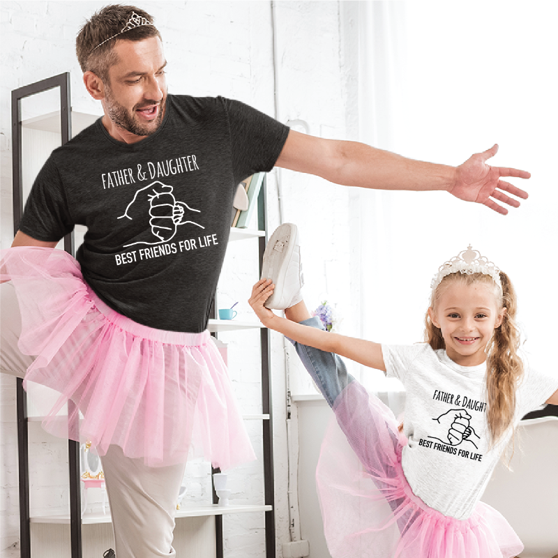 Daddy and Daughter/Son Matching Fist Bump T-shirts