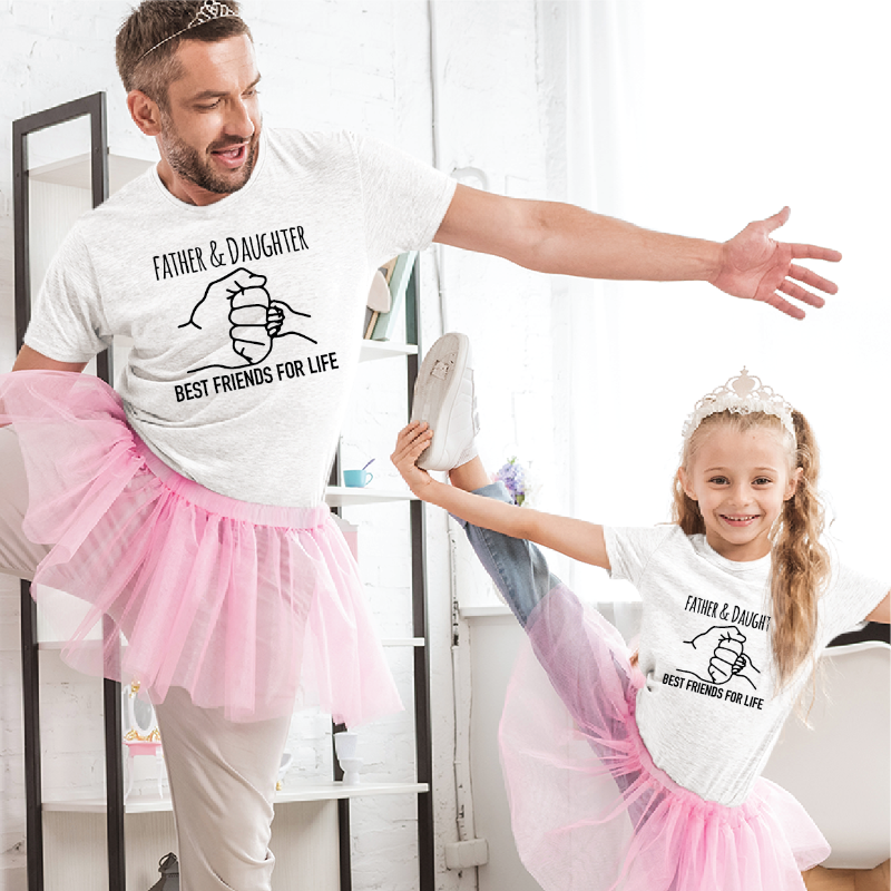 Daddy and Daughter/Son Matching Fist Bump T-shirts