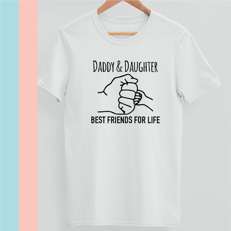 Daddy and Daughter/Son Matching Fist Bump T-shirts