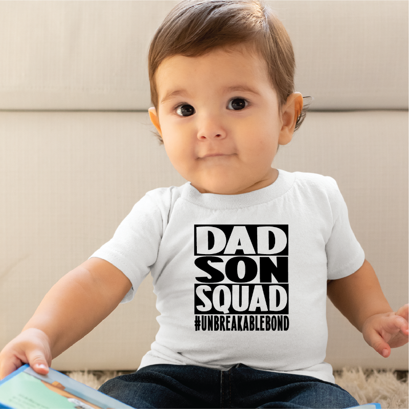 Dad Son Squad Unbreakable Bond Matching T-shirts