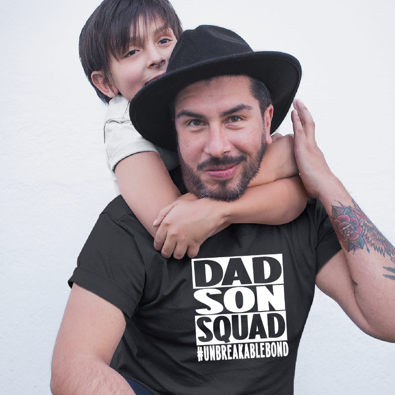 Dad Son Squad Unbreakable Bond Matching T-shirts