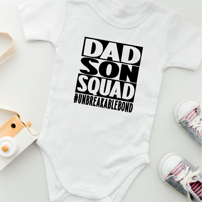 Dad Son Squad Unbreakable Bond Matching T-shirts