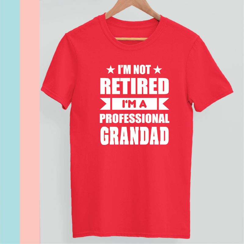 I am not retired I am a professional Grandad T-shirt