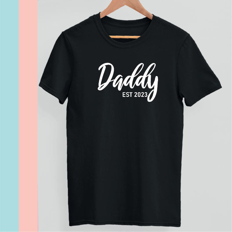 Daddy Est Custom Year T Shirt