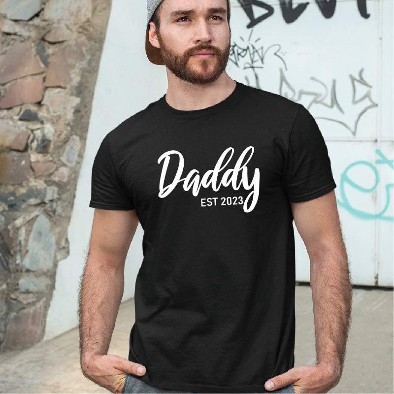 Daddy Est Custom Year T Shirt