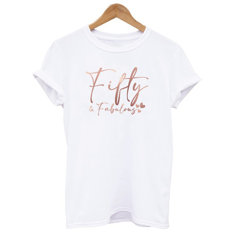 Fifty and Fabulous Women's Birthday T-shirt