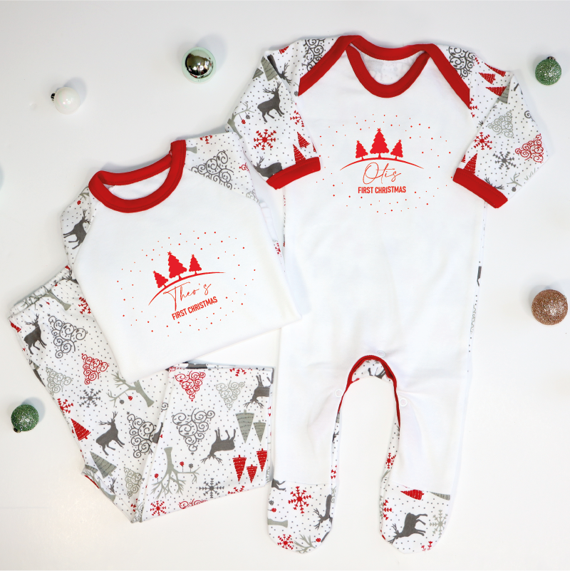 First Christmas Family Pyjamas for mummy daddy and baby
