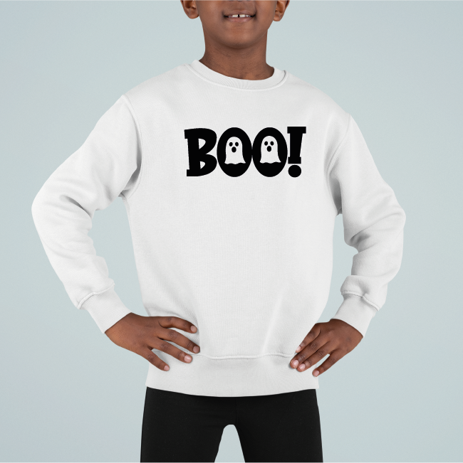 Kids Boo Halloween Sweatshirt