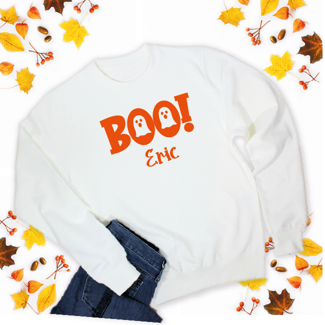 Kids Boo Halloween Sweatshirt