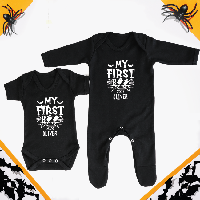 My First BOO Baby grow