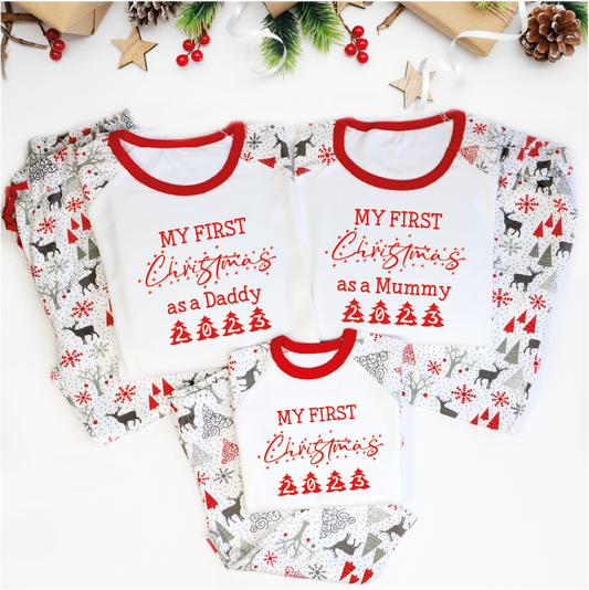 My First Christmas Matching Family Pj's