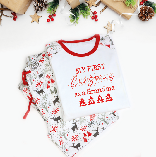 My First Christmas as Grandma Christmas Pyjamas