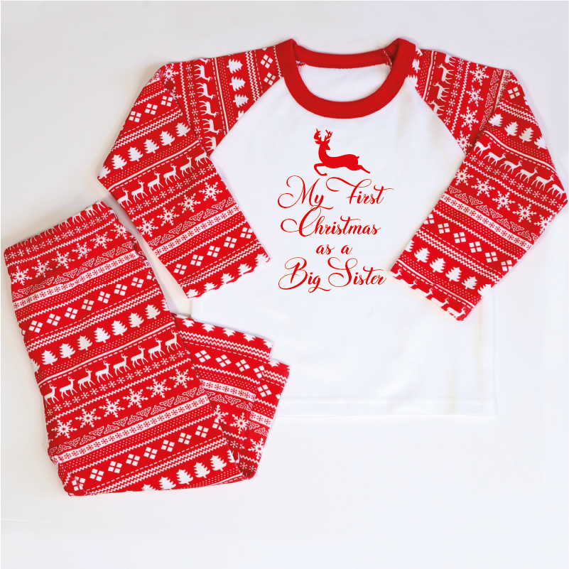 Big sister little sister christmas pajamas 2025