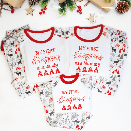 My First Christmas Matching Family PJs