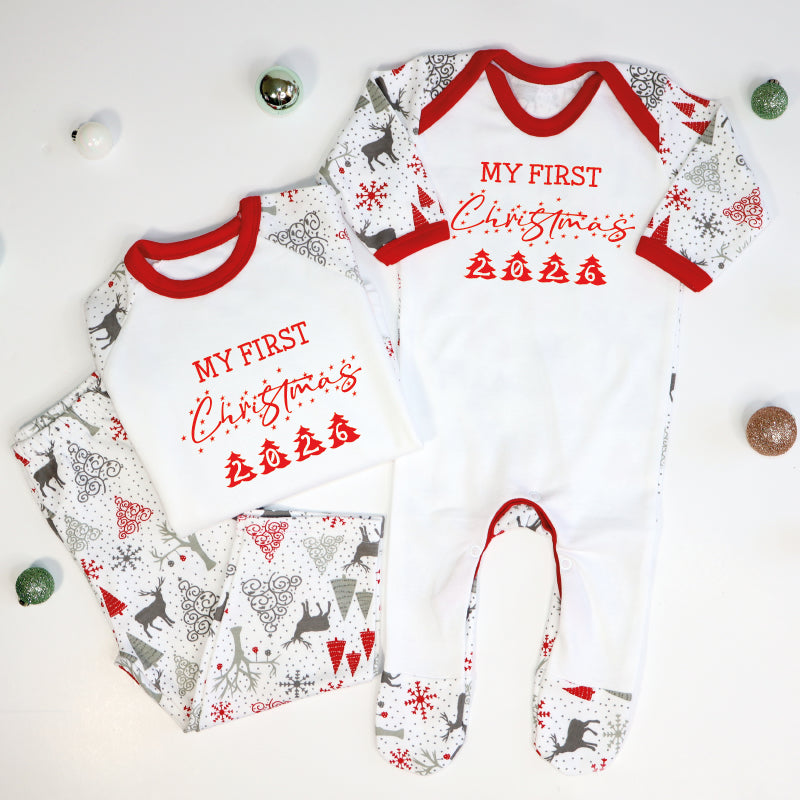 My First Christmas Matching Family PJs