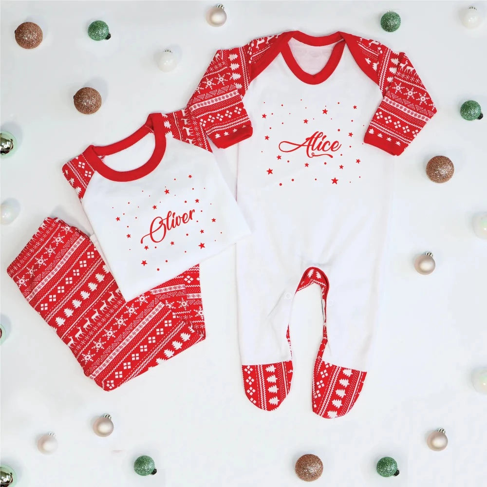 Personalised Christmas Family Pyjamas